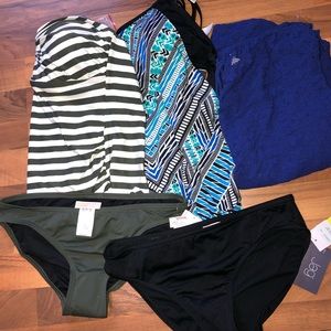 Bundle of 2 Swimsuits and a coverup!